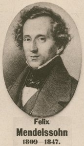Felix Mendelssohn (gravyr) av English School