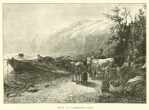Ferge ved en norsk fjord