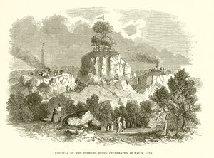 Festival of the Supreme feires i Paris, 1794 av English School
