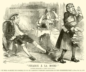 "Finans A La Mode!" (gravering) av English School