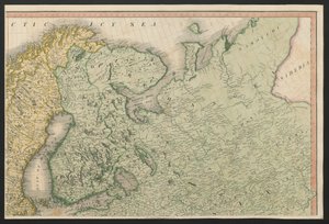 Finland og Russland, fra Europa, som beskriver alle endringene i territoriet, sammen med deres avvik i grenselinjene til dets mange imperier og stater som ble enige om og bekreftet av den definitive traktaten i Paris, 20. november 1815, publisert 1816 (col av English School