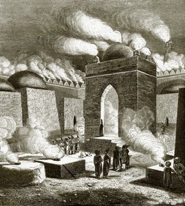 Branntempel nær Baku av English School