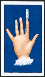 First Finger (farge litho) av English School