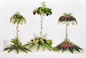 Første pris for borddekorasjon, Royal Horticultural Society, 1851 av English School