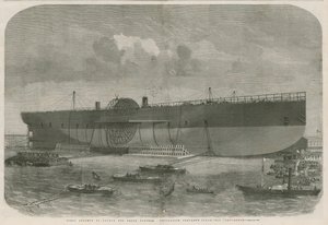 Første forsøk på å lansere Great Eastern Navigation-selskapets dampskip Leviathan