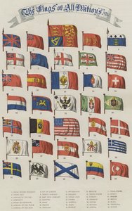 Flagg fra alle nasjoner (chromolitho) av English School