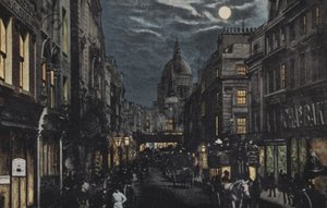 Fleet Street og St Pauls, London av English School