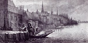 Flight of King James om morgenen 11. desember 1688, fra 