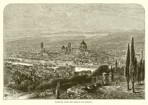 Firenze fra terrassen til San Miniato av English School