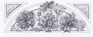 Blomsterdesign, fra The Magazine of Art 1893, Cassell and Company, 1893 av English School