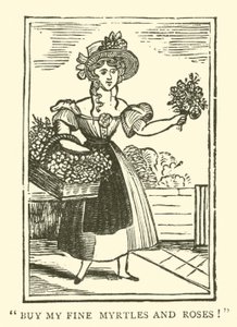 Blomsterselger (tresnitt) av English School