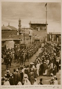 Formell innreise av de britiske troppene under general Maude i Bagdad, 11. mars 1917, 1917-19 av English School