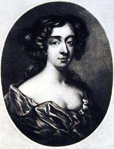 Frances Teresa Stuart (1647-1702) hertuginne av Richmond, illustrasjon fra Portraits of Characters Illustrious in British History gravert av Richard Earlom (1743-1822) og Charles Turner (ca. 1775-1857) av English School