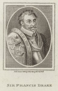 Francis Drake (gravering) av English School