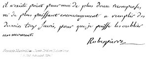 Francois Maximilian Joseph Isidore Robespierre, (f 1759, halshugget 1794) av English School