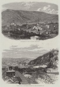 Franklin Petroleum Oil Works (gravering) av English School