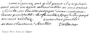 Francois Marie Arouet av Voltaire av English School