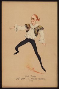 Fred Storey , engelsk skuespiller og danser (farge litho) av English School