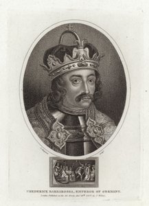 Frederick Barbarossa, keiser av Tyskland av English School