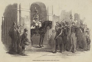 Franske nasjonalgarder i London (gravering) av English School