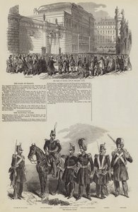 Den franske revolusjonen av 1848 (gravering) av English School