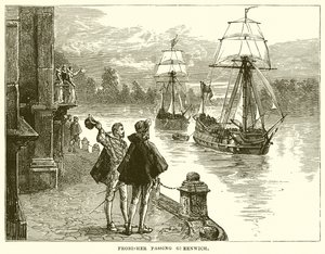 Frobisher passerer Greenwich av English School