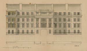Forside av Furnivals Inn, Holborn, London av English School