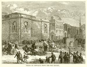 Foran Newgate fra Old Bailey av English School