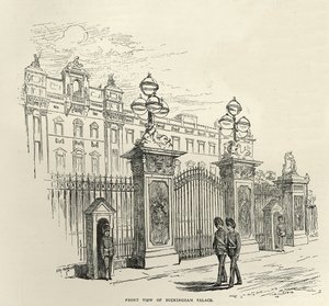 Forfra av Buckingham Palace, fra 