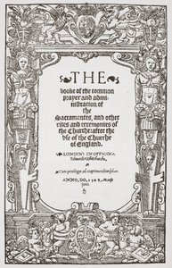 Frontispice, The Book of Common Prayer, 1549 av English School