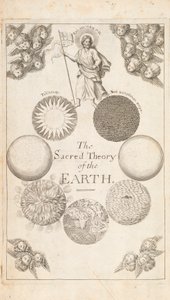 Frontispice fra The Theory of the Earth av Thomas Burnet, London, 1684 av English School