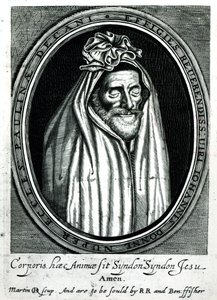 Frontispice of Deaths Duell av John Donne (1572-1631) utgitt 1632 av English School