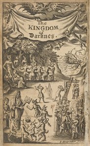 Frontispice av Nathaniel Crouch, The Kingdom of Darkness (London: Printed for Nath. Crouch av English School