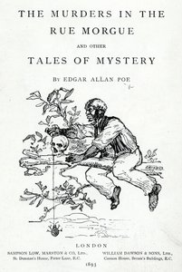 Frontispice til The Murders in the Rue Morgue and other Tales of Mystery av Edgar Allan Poe, utgitt i 1893 av English School
