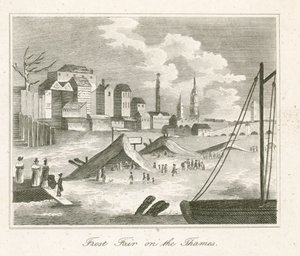 Frostmesse auf der Themse von English School