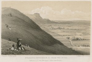 Fulking, Edburton, etc fra Dyke (gravering) av English School