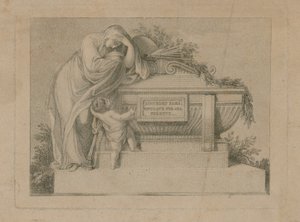 Begravelsesbillett for Sir Joshua Reynolds, 3. mars 1792 av English School