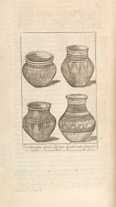 Begravelsesurner, illustrasjon fra Works by Thomas Brown, London 1686 av English School