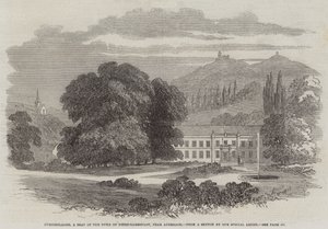 Furstenlager, et sete for hertugen av Hessen-Darmstadt, nær Auerbach (gravering) av English School