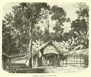 Gaboon Village i skogen av English School
