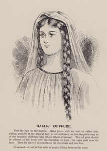 Gallisk frisyre (gravering) av English School