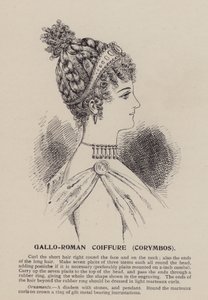 Gallo-romersk frisyre, Corymbos (gravering) av English School