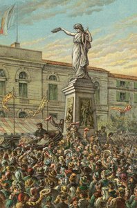 Garibaldi avduker Mentana-minnesmerket i Milano av English School