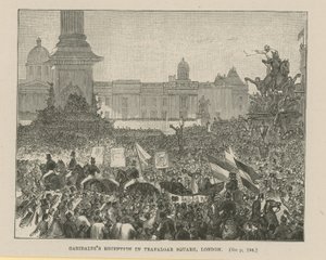 Garibaldis-mottak på Trafalgar Square av English School