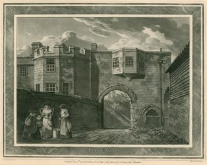 Porten til det gamle palasset i Richmond, Surrey av English School
