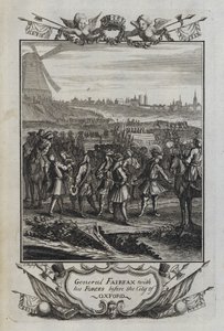 General Fairfax med sine styrker før byen Oxford (gravering) av English School