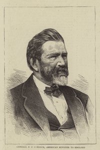 General RC Schenck, amerikansk minister i England (gravering) av English School