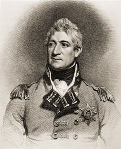 General Sir Thomas Picton (1758-1815) (litho) av English School