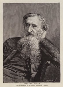 General William Booth , britisk grunnlegger av Frelsesarmeen (litho) av English School