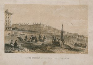 Generell utsikt over Adelaide Crescent og Brunswick Terrace av English School